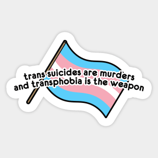 Transphobia kills Sticker